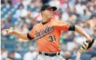  ?? AL BELLO/GETTY IMAGES ?? Ubaldo Jimenez allowed seven runs (six earned), both season highs, in lasting only 31⁄3 innings Saturday for his second straight difficult start since a 72⁄3-inning gem.