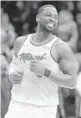  ?? MICHAEL PEREZ/AP ?? Dwyane Wade said he’s already had his body fat measured twice by the team condition coach.