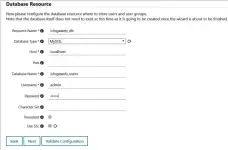  ??  ?? Figure 7: Database configurat­ion details