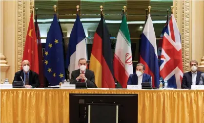  ?? Photograph: Xinhua/Rex/Shuttersto­ck ?? A meeting of the body overseeing the nuclear deal, in Vienna this week.