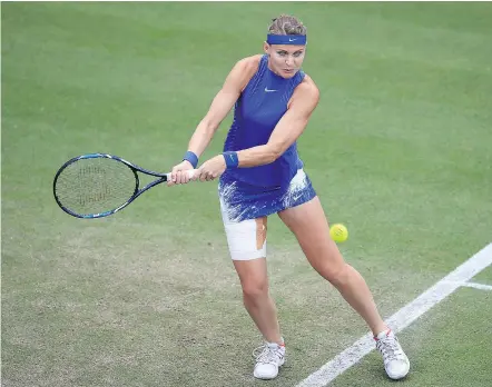  ?? — AP ?? Petra Kvitova will face Ashleigh Barty for all the marbles at the Aegon Classic. It’s only her second tourney since being attacked in her apartment last December by a knife-wielding assailant.
