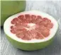  ?? GETTY IMAGES ?? The pomelo looks like a grapefruit but has a much milder flavor.