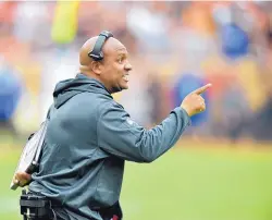  ?? AP FILE ?? Former Browns coach Hue Jackson won three games in his his 40-game tenure in Cleveland before being fired Monday.