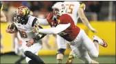  ?? NHAT V. MEYER — STAFF ARCHIVES ?? Stanford’s Harrison Phillips, right, is a team captain and is on the Outland Trophy watch.