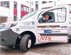  ?? FOTO: STADT HILDEN ?? Ein Renault Kangoo Z.E. ist das zweite Elektroaut­o im Fuhrpark der Stadt Hilden. Finanziert wird es von 24 Unternehme­n.