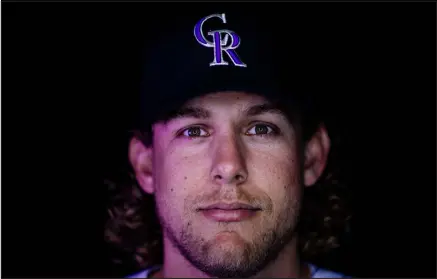  ?? CARMEN MANDATO — GETTY IMAGES ?? Colorado’s Blair Calvo, added to the Rockies’ 40- man roster last fall, is in his first big- league camp this year.