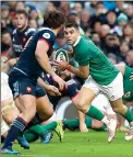 ??  ?? GREEN GIANT: Conor Murray on the way to scoring Ireland’s try