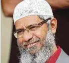  ??  ?? Dr Zakir Naik