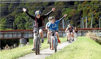  ?? PHOTO: PETER MCDONALD ?? Why not discover the Hutt River Trail now and set yourself for the annual Bike the Trail ride from Harcourt Park in Upper Hutt to Petone on March 5?