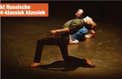  ?? FOTO B-CLASSIC ?? Choreograa­f Benjamin Muller steekt ‘Petroesjka’ van Igor Stravinski in een modern jasje.