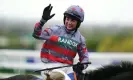  ?? Chase. Photograph: Mike Egerton/PA ?? Bryony Frost celebrates after riding Sans Bruit to victory in the Red Rum Handicap