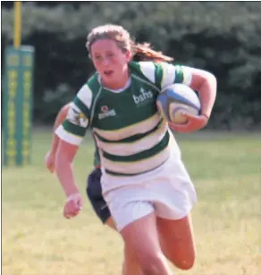  ?? PHOTO PROVIDED ?? Bishop Shanahan’s Tara Forde was instrument­al in creating the girls rugby program at the