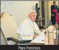  ?? AFP ?? Papa Francisco.