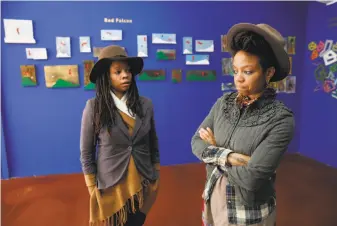  ?? Michael Macor / The Chronicle ?? Melonie (left) and Melorra Green, co-executive directors of the African American Art & Culture Complex, say London Breed was key in getting funding for projects at the complex.