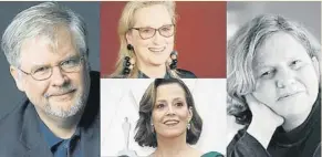  ?? ?? Cristopher Durang, Meryl Streep, Sigourney Weaver y Wendy Wasserman