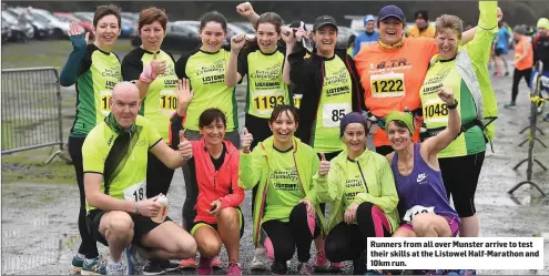  ?? Runners from all over Munster arrive to test their skills at the Listowel Half-Marathon and 10km run. ??