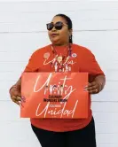  ?? Photograph: Mikayla Whitmore/The Guardian ?? Gladis Blanco, a housekeepe­r at The Bellagio hotel in Las Vegas, attends a Culinary Workers Union meeting in the city.