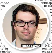  ??  ?? Simon Lavoie