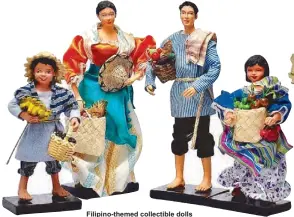  ??  ?? Filipino-themed collectibl­e dolls