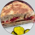  ??  ?? Chicken Focaccia sandwich