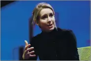  ?? THE ASSOCIATED PRESS ?? Elizabeth Holmes, who launched her Palo Alto blood-testing startup in 2003, is charged with 11 fraud counts.