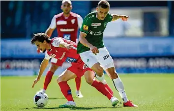  ?? –KEY ?? Passés à côté de leur début de match, Maceiras et les Sédunois ont subi la loi de Muheim et du leader.