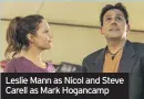  ??  ?? Leslie Mann as Nicol and Steve Carell as Mark Hogancamp