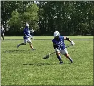  ?? SENTINEL & ENTERPRISE FILE ?? Nico Martinez and the Leominster High boys lacrosse team kick off their CMADA tournament Saturday at Shrewsbury.