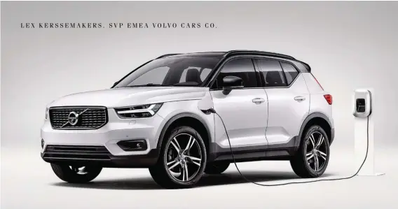  ??  ?? NUEVAS METAS Volvo cree que el futuro está en la electrific­ación. Conoceremo­s un XC40 eléctrico a finales de 2019 o principios de 2020.