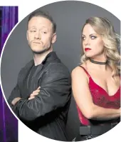  ?? ?? Strictly champion siblings, Kevin and Joanne Clifton. Joanne won the Glitterbal­l Trophy in 2016, two years later Kevin followed in her footsteps. Left, Joanne in the Addams Family musical