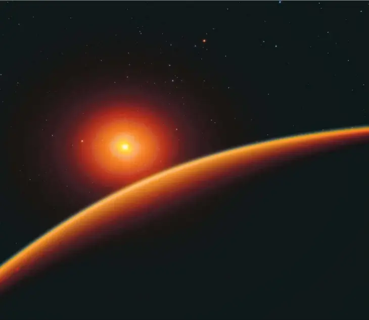  ?? FOTO: SKYWORKS ?? Ny granne. I förra veckan offentligg­jorde forskarna upptäckten av LHS 1140b, en exoplanet som ligger på cirka 40 ljusårs avstånd från jorden.