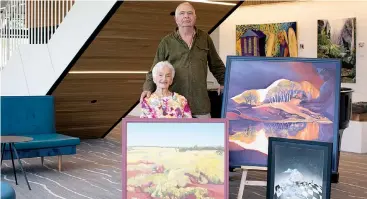  ??  ?? Warragul artist Julia Price, aged 90, has teamed with her son-in-law Sidney Somerville­Smith to present “An Introspect­ive Retrospect­ive” at the West Gippsland Arts Centre.