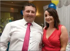  ?? Photos by Michelle Cooper Galvin ?? Jeremiah and Janelle Moriarty at Beaufort GAA dinner in the Killarney Oaks Hotel on Sunday.