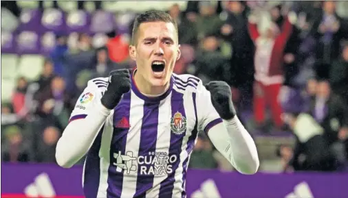  ??  ?? Sergi Guardiola es el máximo goleador del Real Valladolid con seis goles.