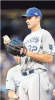  ?? JOHN E. SOKOLOWSKI, USA TODAY SPORTS ?? The Royals’ Chris Young pitched 42⁄ innings, giving up
3 three hits and two runs.