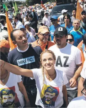  ??  ?? ► Lilian Tintori plantea que Bachelet no la escuchó cuando era Presidenta y que ahora tiene la obligación de viajar a Venezuela.