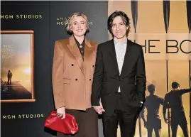  ?? Photo by Evan Agostini/Invision/AP ?? Director Greta Gerwig, left, and Noah Baumbach, who co-wrote “Barbie” with Gerwig, were officially married in New York this week.