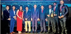  ??  ?? Award winners of Retail Sales and Private Wealth Management with NDB Wealth Director and NDB Capital Holdings CEO Vajira Kulathilak­a, NDB Wealth CEO Prabodha Samaraseka­ra and NDB Wealth COO Ruwan Perera