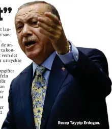  ??  ?? Recep Tayyip Erdogan.