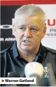  ??  ?? > Warren Gatland