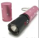  ??  ?? Weapon: Stun gun ‘lipstick’