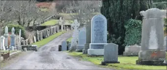  ?? ?? Concerns have previously been raised about space at Campbeltow­n’s Kilkerran Cemetery which is expected to reach capacity in 2025.