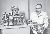  ??  ?? Patinkin works around the world — here, with a Congolese woman who fled to Uganda — with the Internatio­nal Rescue Committee. Tara Todra-Whitehill/Internatio­nal Rescue Committee