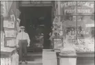  ??  ?? Matteo Carrano at his market, early 1900s.