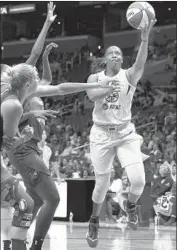  ?? Katharine Lotze Getty Images ?? CHELSEA GRAY recorded the eighth triple-double in WNBA history Sunday against Washington.