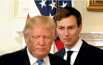  ?? PHOTO: REUTERS ?? Investigat­ors have moved a step closer to US President Donald Trump with news they are looking at his senior adviser and son-in-law Jared Kushner as part of their probe into Russian meddling in the 2016 election.
