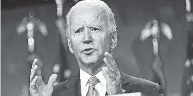  ?? ANDREW HARNIK/AP ?? Democratic presidenti­al hopeful Joe Biden believes the highest federal tax burden should fall on the wealthiest Americans.