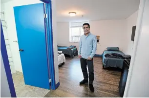  ?? CATHIE COWARD THE HAMILTON SPECTATOR ?? Wesley CEO Rashed Afif describes asylum seekers as highly motivated to succeed. The goal is to offer them a strong foundation through transition­al housing.