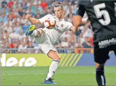 ??  ?? SU ÚLTIMA DIANA. Ante el Leganés, Bale marcó con la derecha su tercer gol de la presente Liga.