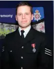  ??  ?? Theresa May paid tribute to Detective Sergeant Nick Bailey who is in a serious condition